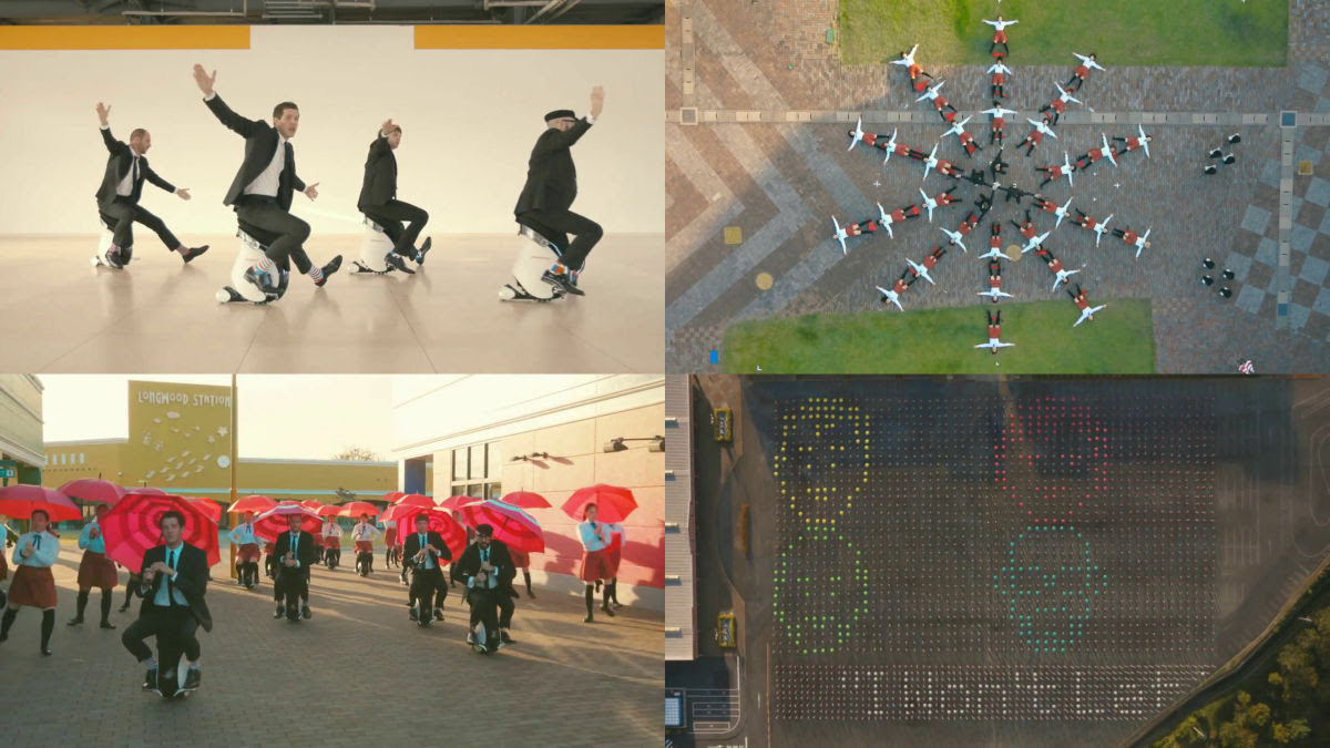 Ultra Large Pv I Will Not Let You Down Of Ok Go Is A Must See Degree Of Perfection Perfume Also Appeared Using The Latest Technology Gigazine