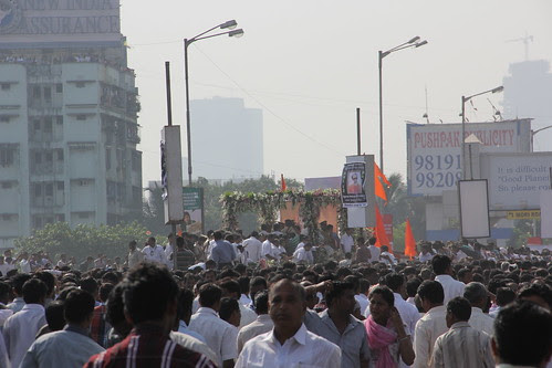I Catch The Last Journey of Shree Balasaheb Thackeray Below The Bandra Mahim Flyover by firoze shakir photographerno1