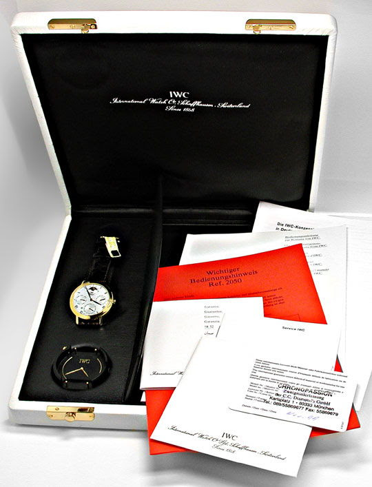 Original-Foto 6, IWC EWIGER KALENDER / MOND PORTOFINO 18K GEPRÜFT NEUZ.!