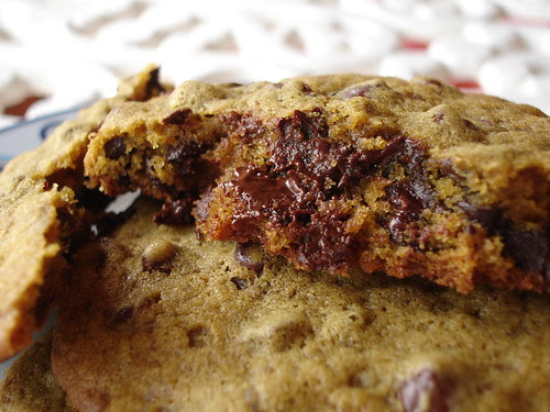 Chocolate chip-stuffed cookies