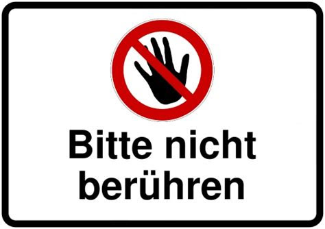 Je ein schild mit weißen und . Verbotsschilder selbst gestalten und drucken