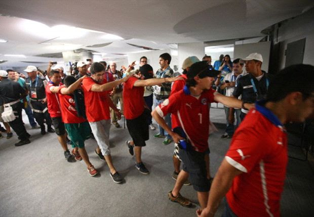 Chile fans given 72 hours to leave Brazil after Maracana breach