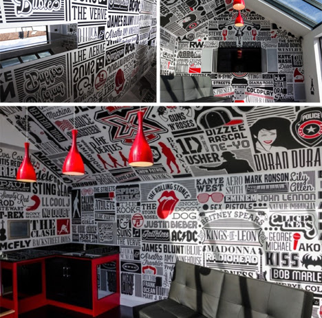 typography room finished images