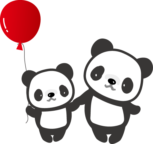 パンダのイラスト 無料イラスト