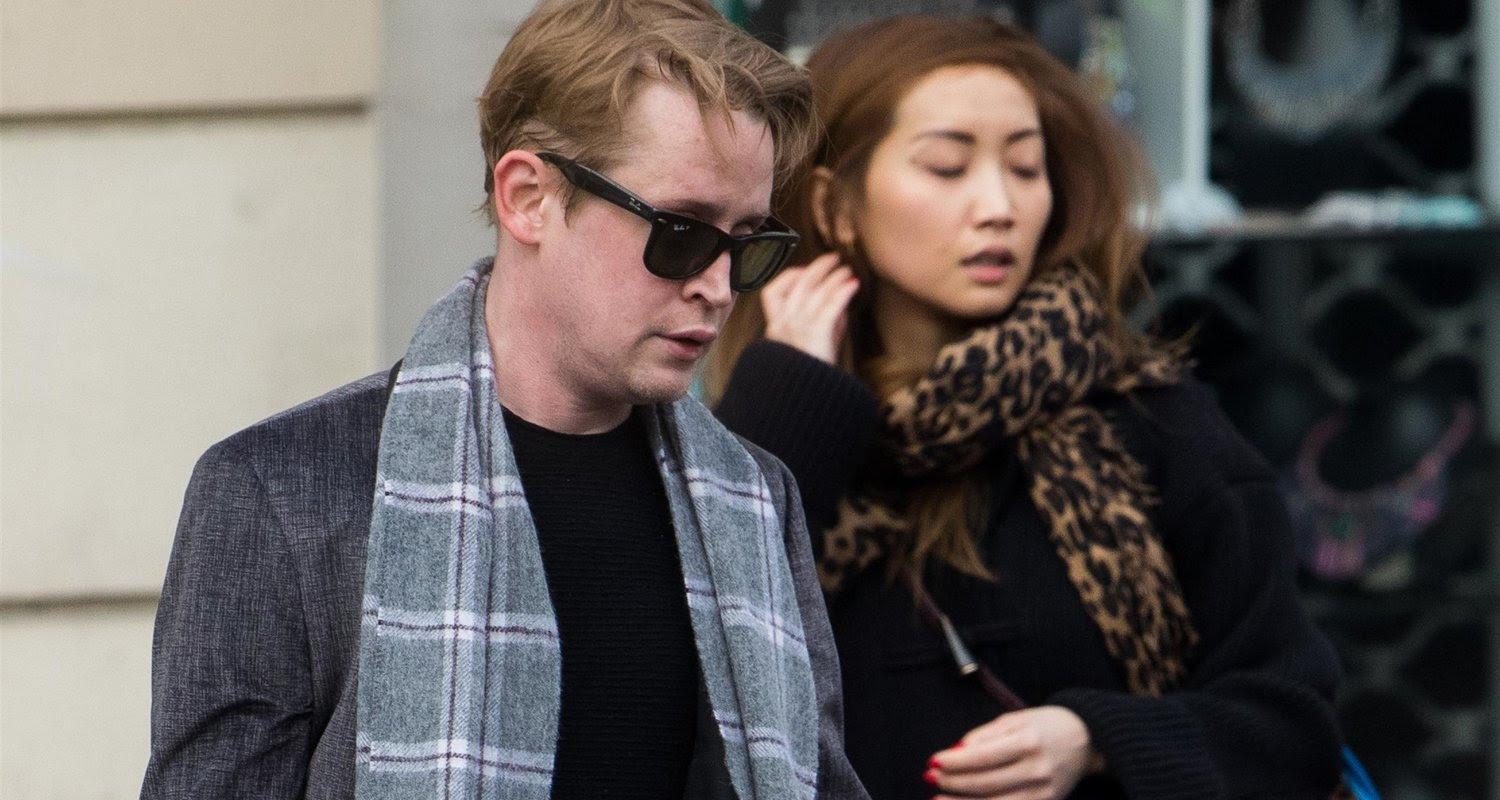 Macaulay Culkin Hits Airport With Girlfriend Brenda Song ...