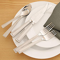 Wallace Imperial Bead 62-piece Flatware Set with Storage Chest 
