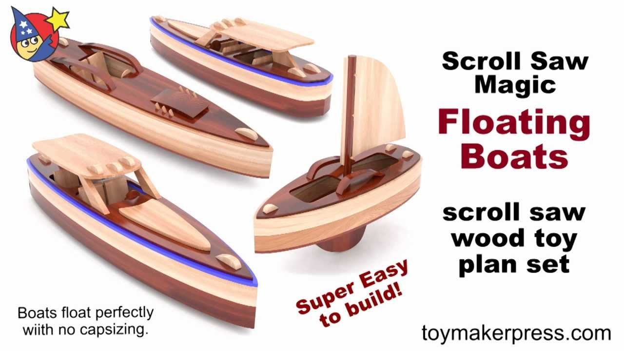 Wood Toy Plans - Scroll Saw Magic Speed Boats - YouTube