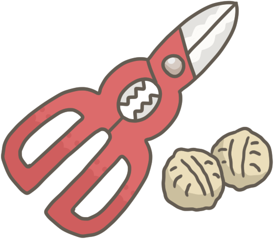 キッチンばさみのイラスト かわいいフリー素材が無料のイラストレイン