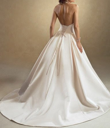 strapless wedding dress