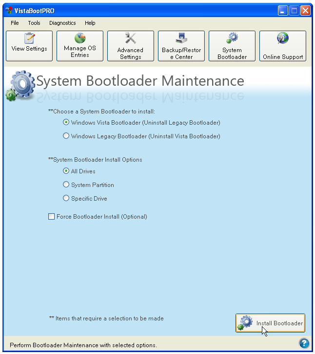 Check the "Windows Vista