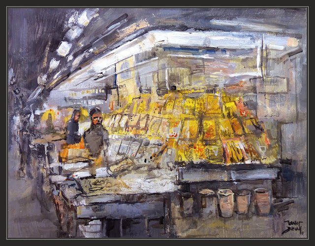 MERCAT-BOQUERIA-PINTURA-CUADROS-MERCADOS-TIENDAS-BARCELONA-CATALUNYA-INTERIORES-ARTISTA-PINTOR-ERNEST DESCALS