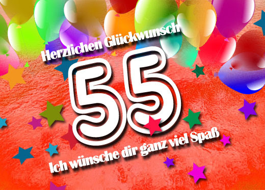Herzlichen Glückwunsch Zum 55 Geburtstag