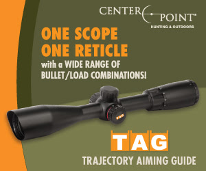 One Scope. One Reticle. The TAG Trajectory Aiming Guide from CenterPoint Hunting & Outdoors.
