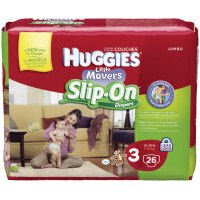 Huggies Little Movers Slip On Diapers Jumbo Pack Size 3 26ct