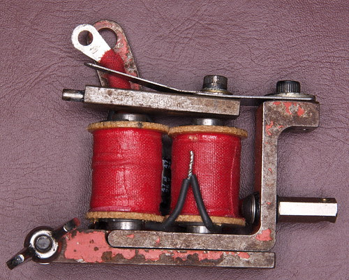 flag · vintage tattoo machine 