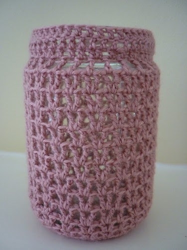 Jam jar tea light holder