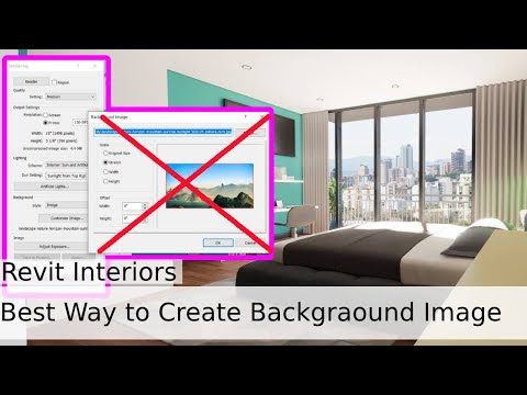 Revit Tricks | How to Set a Background Image for Interior Renderings in Revit