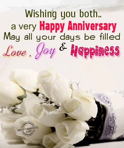 Wishing You Both A Very Happy Anniversary  Pictures Photos 