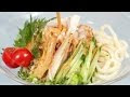 Summer Pork Udon Noodles with Sesame Sauce (Recipe) 豚しゃぶごまだれぶっかけうどん 作り方 レシピ