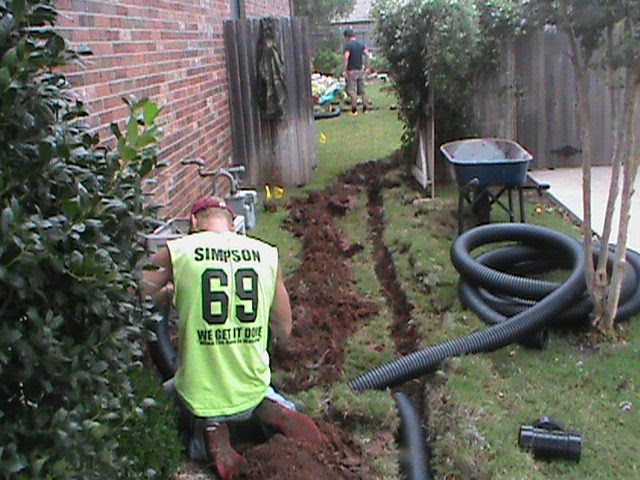Installing Solid 4 Inch Drain Pipe Between French Drain and Curb