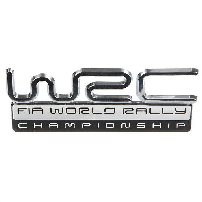 WRC Logo Chromé 3D - Achat / Vente décoration véhicule WRC ...