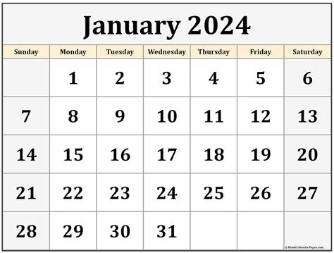 One essential tool for staying on top of your game is a calendar. january 2024 calendar free printable calendar