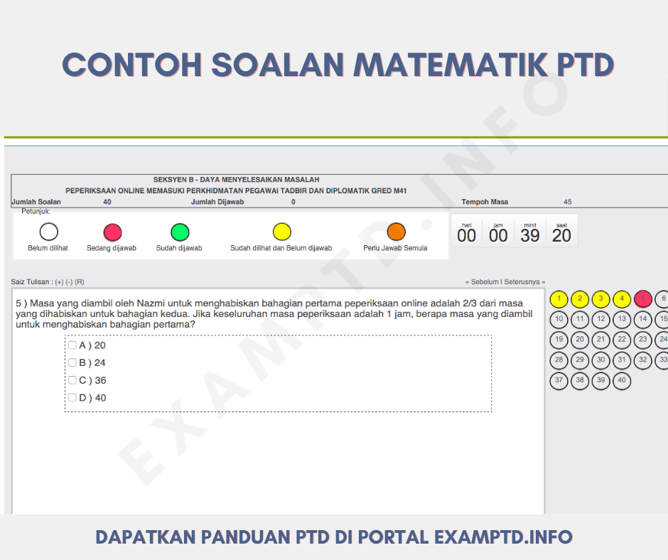 Contoh Soalan Sebenar Seksyen B Ptd Untuk Rujukan Calon Pegawai Tadbir Diplomatik M41