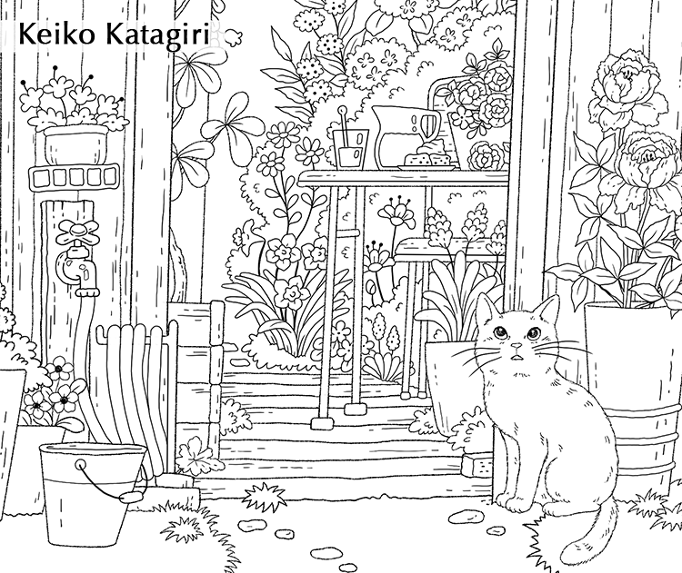 やすらぎの花園 大人の塗り絵 マナブdeアソボ づくリンク
