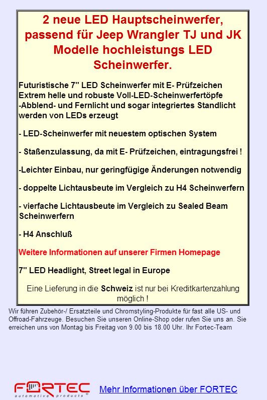 LED Hauptscheinwerfer wechseln