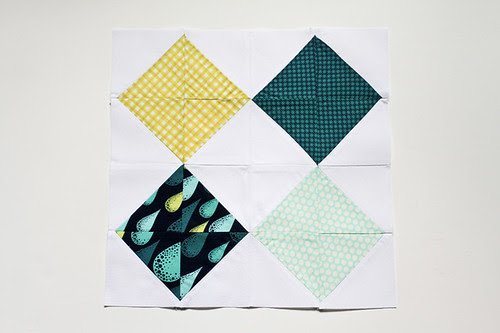 Half-Square Triangle Block of the Month June Quilt Block Tutorial - In Color Order