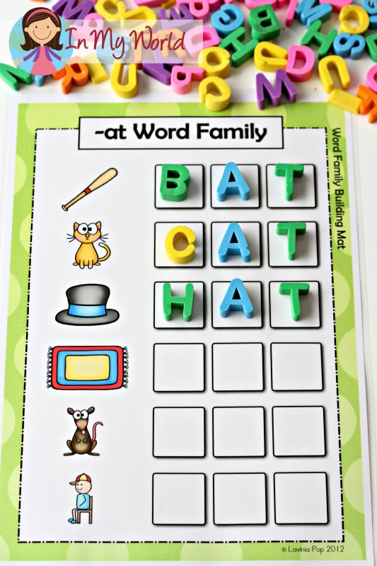 sight words and word families in my world