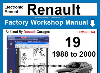 Read Online renault 19 1993 2000 service repair manual Open Library PDF