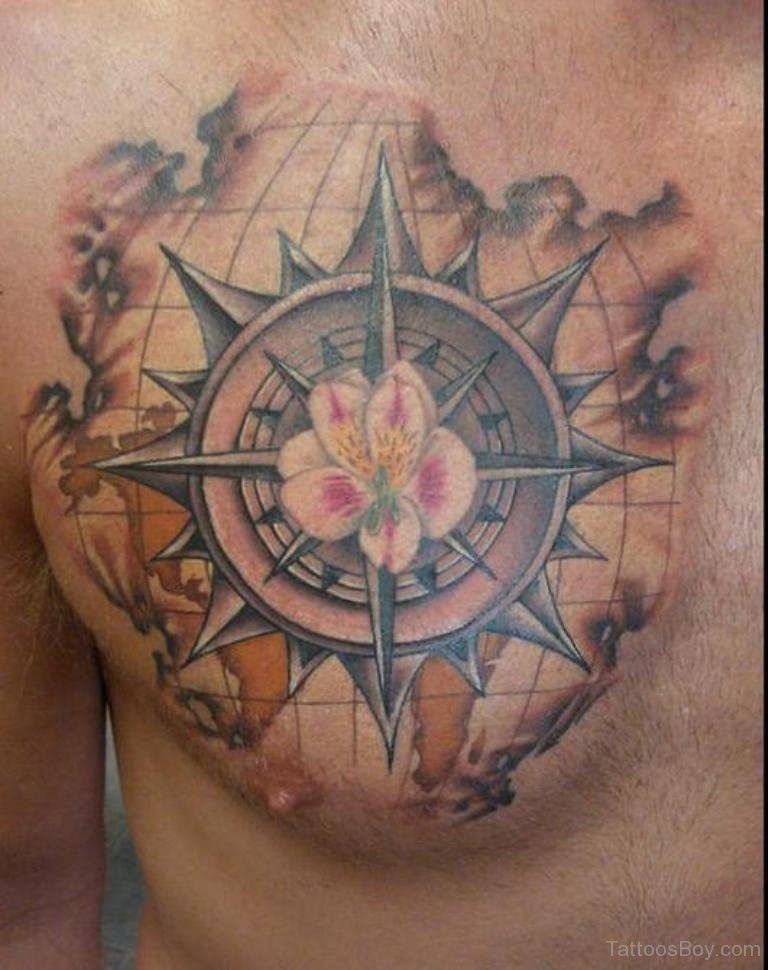Map Tattoo Design On Chest Tattoo Designs Tattoo Pictures