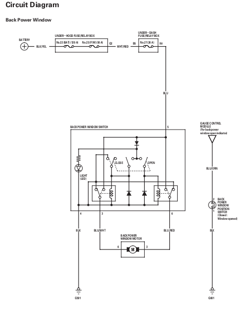 2008 Power Window Control Diagram | Honda Ridgeline Owners Club Forums