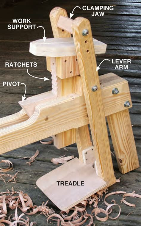 build  shaving horse diy hybrid shaving horse plans