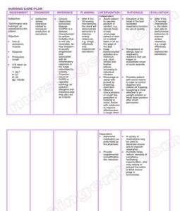 Acute Pain Nursing Care PlanIneffective Airway Clearance Care Plan 