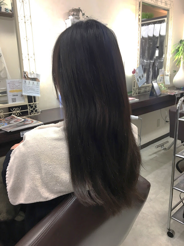 シールエクステを2ヶ月以上付けられてたお客様がこちら 新潟市の