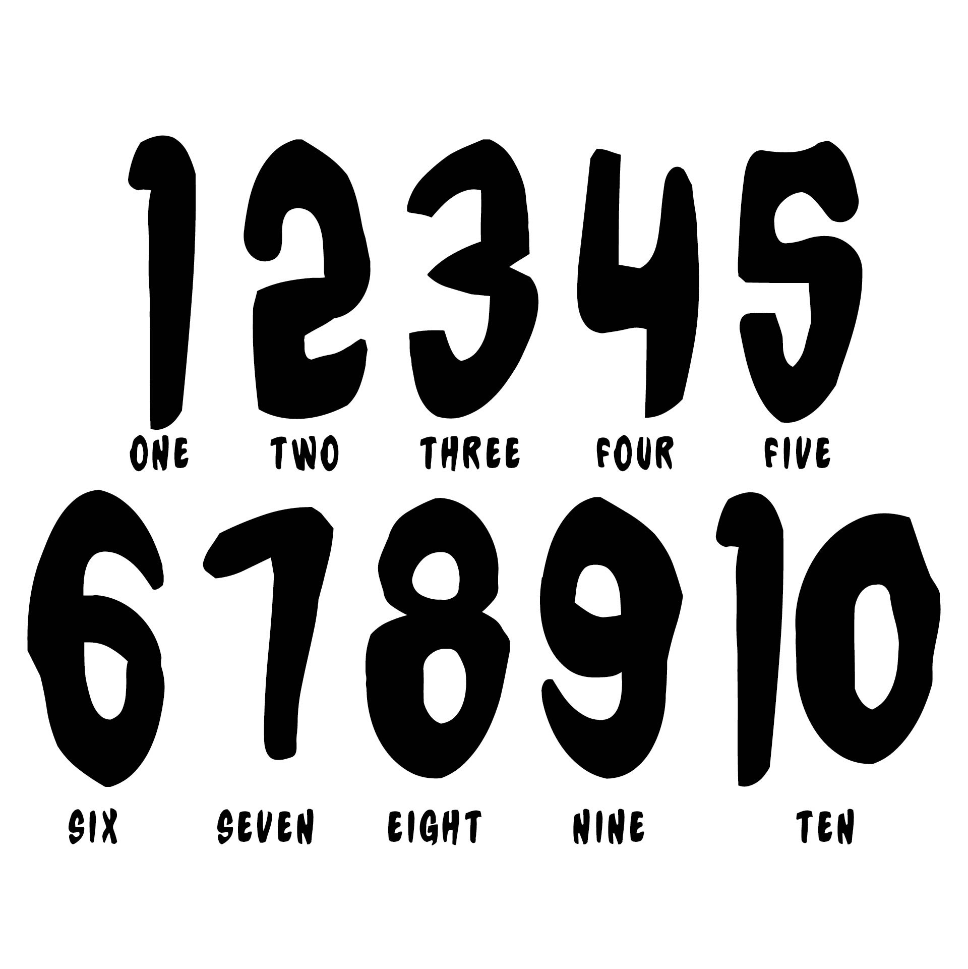 8 Best Images of Printable Very Large Numbers 1 10 - Large ...