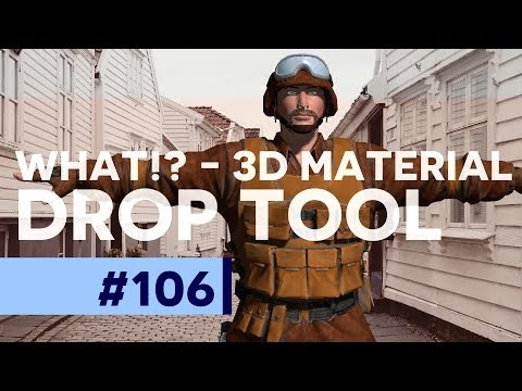 How to use the 3D Material Drop Tool in Photoshop