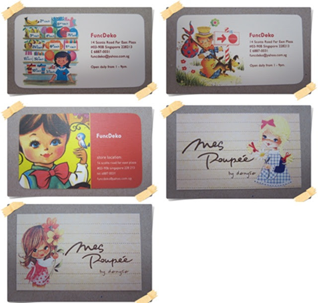 Vintage design storecards