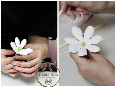 ティアレの作り方 大阪粘土の花教室 Floret Shinoのハンドメイド教室のブログ