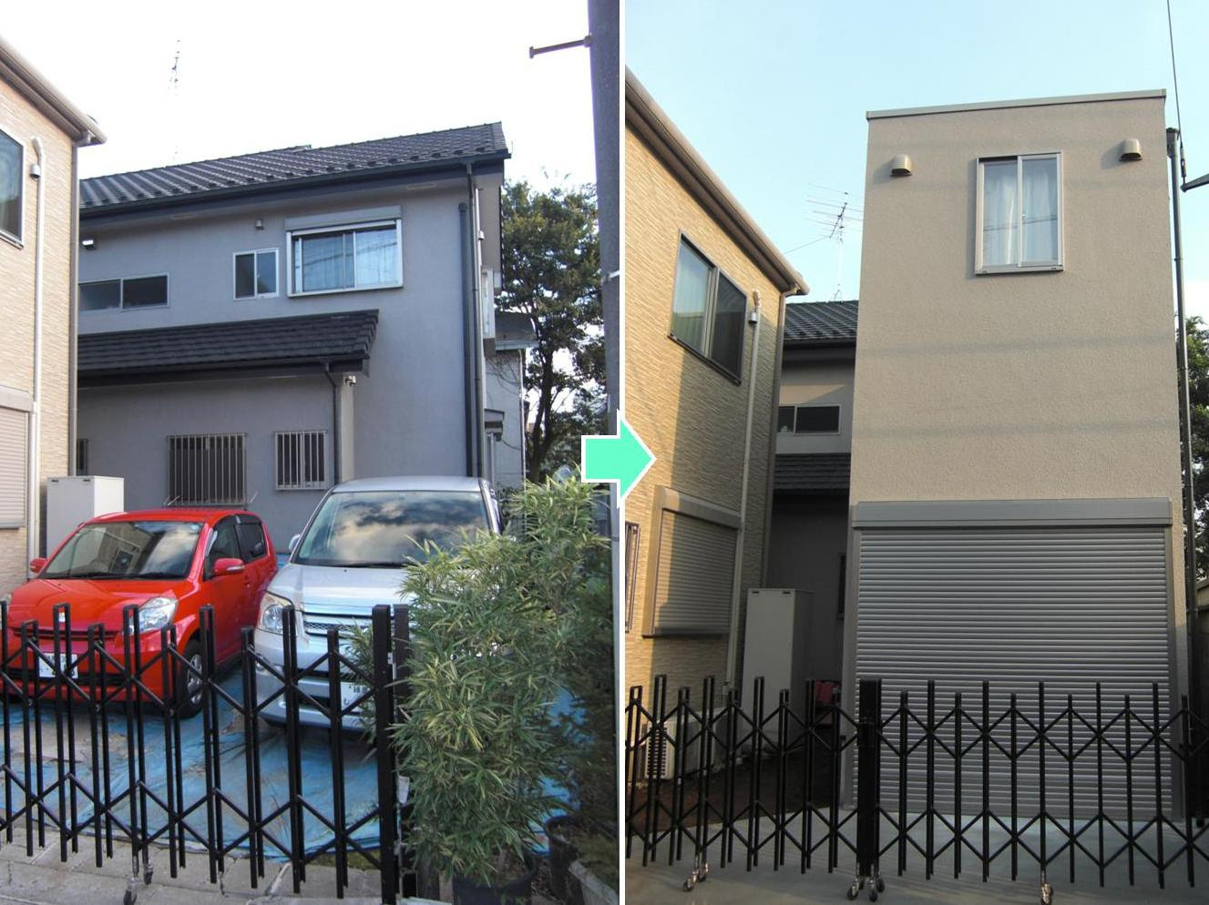 リフォームo Uccino 子供部屋増築する ２階建てガレージ付 リフォーム事例