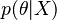 p(\theta|X)