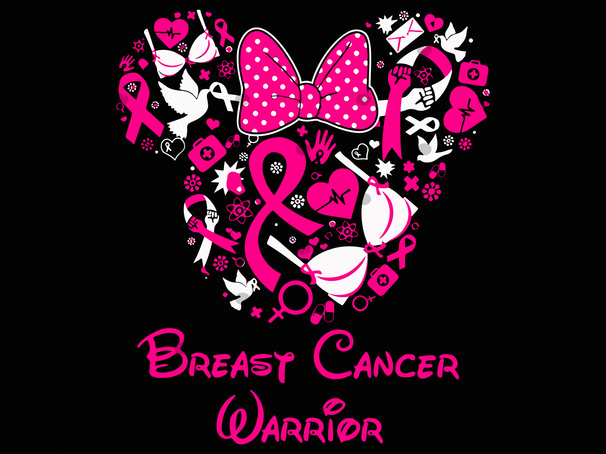 Download Breast Cancer Svg Pink Ribbon Survivor Svg Mickey Mouse Mickey Mou San Sagittarius