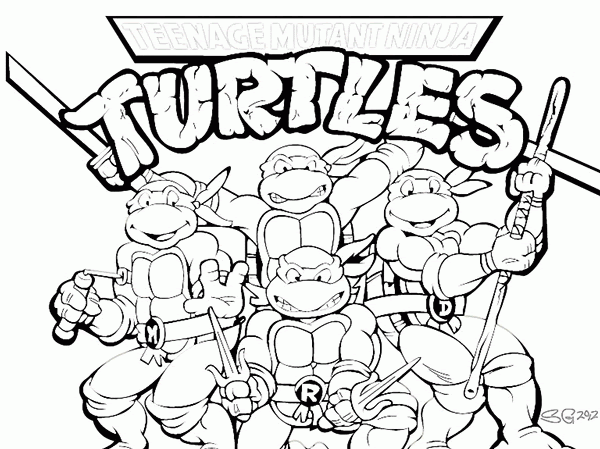 teenage mutant ninja turtles colouring pages  clip art library