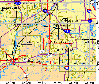 Orland Park Il Map Orland Park, Illinois (IL 60464) profile: population, maps, real 