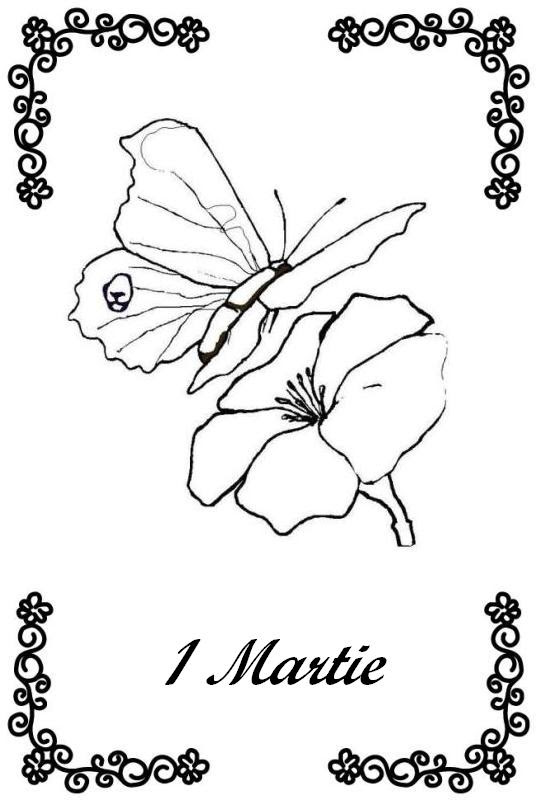 Imagini De Colorat Martisor Gratuit Pentru A Imprima