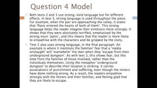 Gcse English Aqa H Tier Question 4 Model Answer Youtube