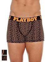 Playboy Set de Bóxers Easy Patt x 2 (Negro / Naranja)