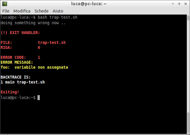 Bash Getline